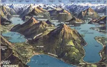 Rigi-Panorama gebr. 24.7.1954