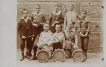 Kinder Spielmannszug Echtfoto *ca. 1920