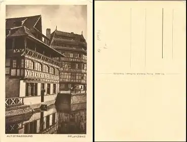 Strassburg Elsass Pflanzbad *ca.1930