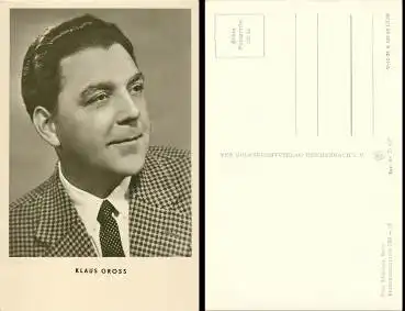 Klaus Gross, Foto: Schönfeld, Berlin, Best. Nr. G 639
