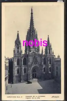 Barcelona - Fachada de La Catedral *ca.1920