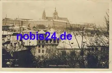 Praha Hradcany Winter o 1925