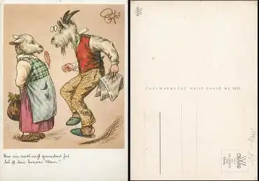 Ziegen im Ehestreit *ca.1940