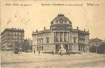 Wien VII Deutsches Volkstheater Hotel Höller o ca.1920