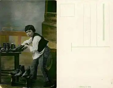 Schuhputzer Junge *ca. 1910