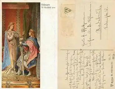 Richard Wagner Lohengrin Künstlerkarte Hauschild *ca. 1920