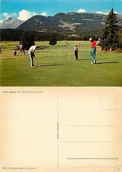 Crans s/Sierre Schweiz Golfplatz *ca. 1970