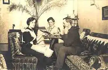 Dominospieler Echtfotokarte o 17.6.1914