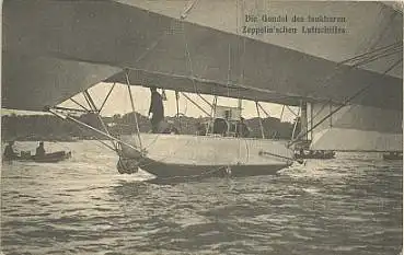 Zeppelin die Gondel des lenkbaren Luftschiff  * ca.1910