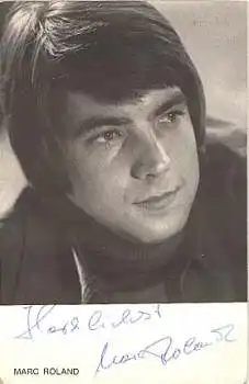 Marc Roland mit Autorgramm Electrola um 1970
