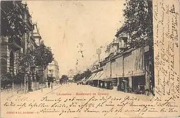 Lausanne Boulevard de Grancy o 6.11.1902