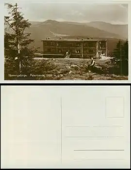 Riesengebirge Peterbaude * ca.1930 Sudeten Riesengebirge Kreis Hohenelbe