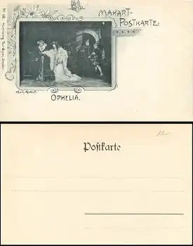 Ophelia  Makart-Karte Nr. 68  Verlag Paul Boyer Dresden *ca.1900