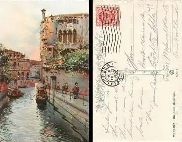 Venezia Rio delle Maravegie Künstlerkarte o 16.3.1928