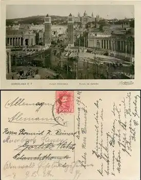 Barcelona Placa de Espana 29.6.1929