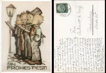 Ein frohes Fest Berta Hummel-Karte Nr. 5432, o 12.1.1940