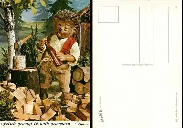 Mecki Igel als Holzhacker Diehl Verlag Nr 483 *