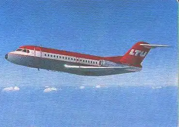 Fokker F 28 Fellowship  LTU Flugzeug o 18.5.1972