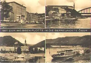 Weisse Flotte Dresden RS Bordstempel "Wilhelm Pieck"o 1967