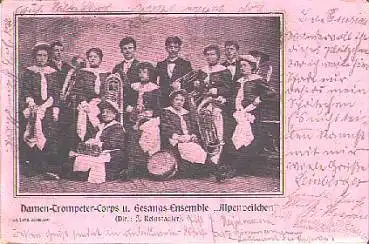 Damenblasorchester,  Alpenveilchen, o 9.4.1900