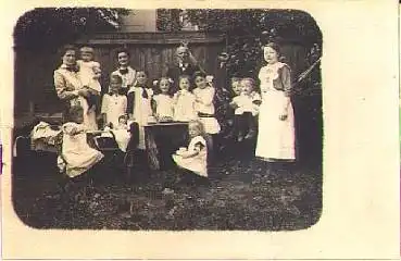 Kindergeburtstag Hängematte und Kinderwagen * ca. 1920