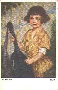 Musik Kind, Künstlerkarte Corneille Max * ca.1920