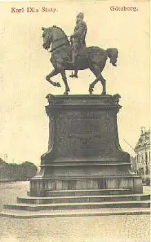 Göteborg Staty Karl IX Ansichtskarte * ca. 1910