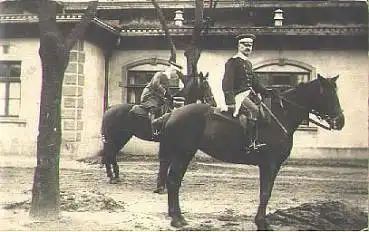 Militärreiter Echtfoto o 28.3.1914