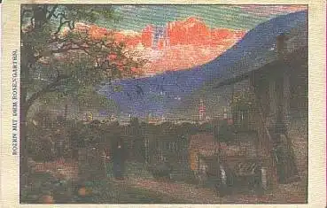 Bozen Rosengarten Künstlerkarte o 24.7.1913