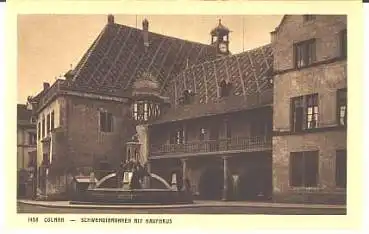 Colmar Schwendibrunnen mit Kaufhaus  Elsaß * ca.1938