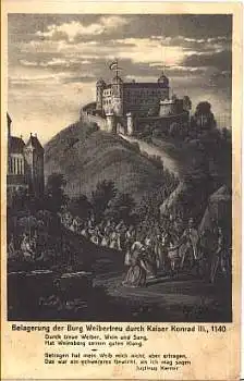 Kaiser Konrad III Belgareung der Burg Weibertreu o 1920