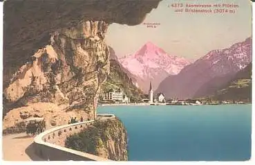 Flüelen mit Axenstrasse * ca. 1910