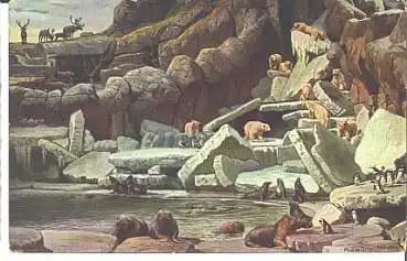 Carl Hagenbecks Tierpark Hamburg-Stelling, Nordland-Panorama, * ca. 1920