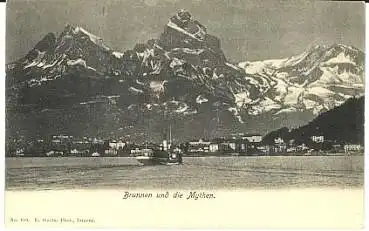 Brunnen und die Mythen SChweiz  * ca. 1900