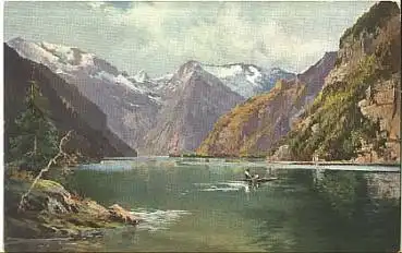 Huttegger Salzburg Künstlerkarte Bergsee  269 * ca. 1910