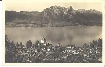 Oberhofen am Thunersee mit Stockhornkette gebr. 12.7.1931