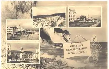 Nixe auf Bansin Karte o 20.9.1962