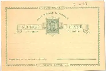 Sao Thome e Principe Ganzsache *ca. 1890