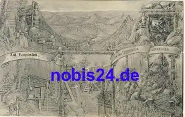 1.Weltkrieg Vorposten Künstlerkarte o 1918