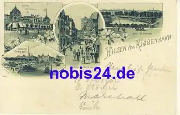 Hilsen fra Kjobenhavn Litho o 1900