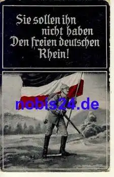 1.Weltkrieg deutscher Soldat mit Fahne *ca.1915