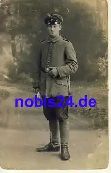 Soldat in Uniform Echtfotokarte 1.Weltkrieg  *ca.1915