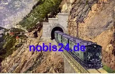Eisenbahn am Tunnel in Bayern *ca.1920