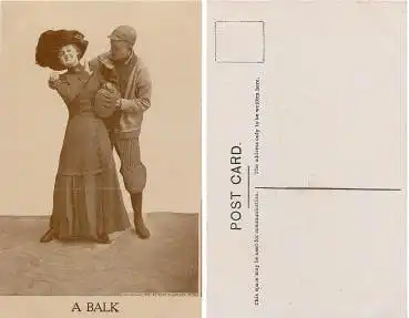 Baseball Humor A Balk *ca.1910