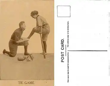 Baseball Humor TIE GAME *ca.1910