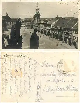 Chomutov - Komotau masarykovo namesti o ca.1950