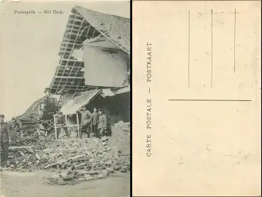 Poelcapelle Het Dorp Westflandern Zerstörung  *ca.1916