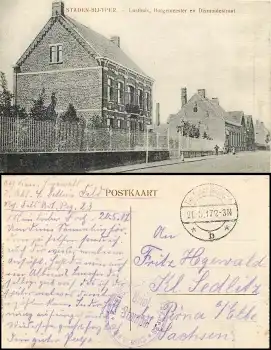 STADEN-BIJ-YPER Lusthuis Burgermeester en Dixmuidestraat Feldpost 1917