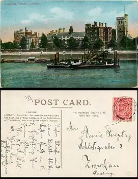 London Lambeth Palace o 23.9.1912