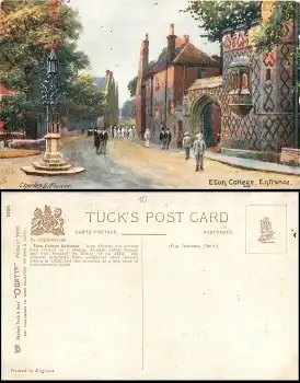 Eton College Tucks oilette 7938 Charles E. Flower *ca.1910